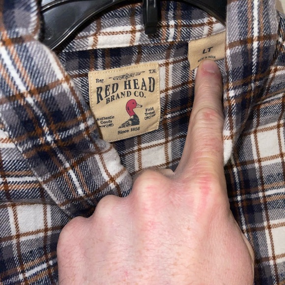 Mens Redhead Flannel Shirt New - Picture 2 of 3
